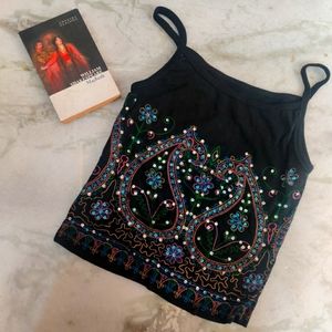 Ethnic/Fancy Spaghetti Top